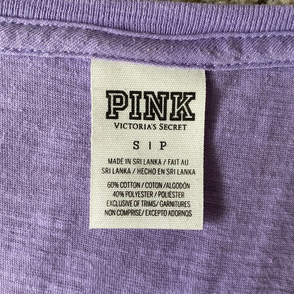 PINK Victoria's Secret Long Sleeve V Neck Tee - Picture 5 of 10